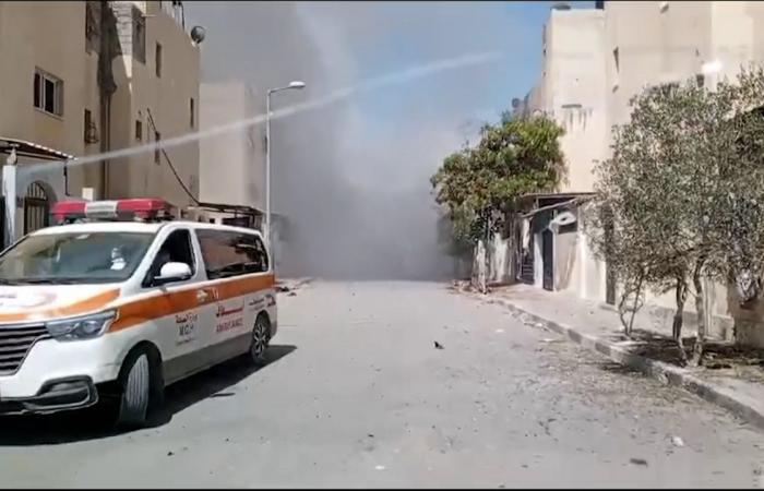 كاميرا الجزيرة توثق استهداف الاحتلال سيارات الإسعاف في حي تل السلطان
