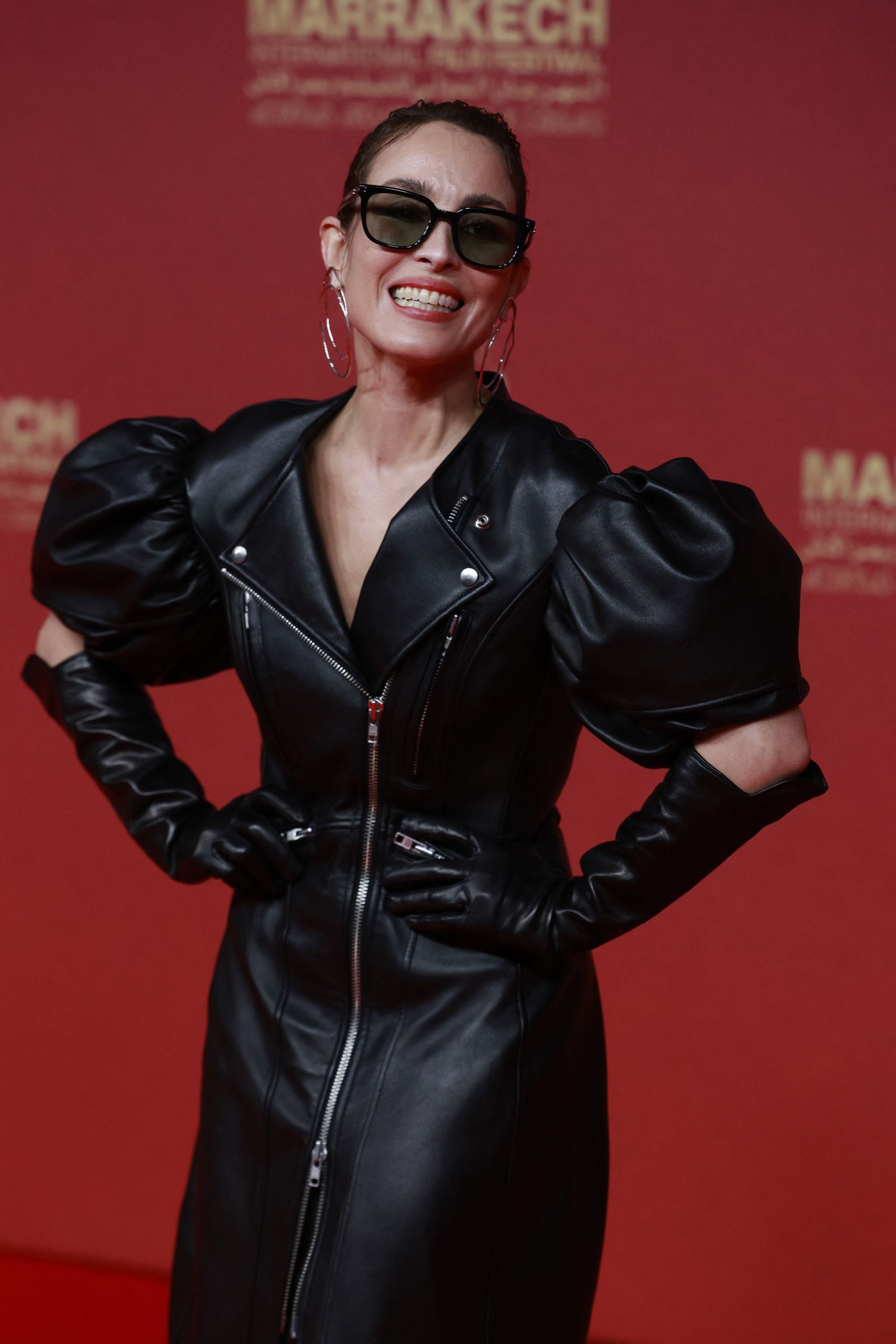 الممثلة السويدية نومي راباس في الدورة الـ22 من المهرجان الدولي للفيلم بمراكش .