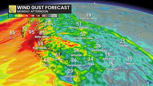 Baron - BC winds Monday afternoon - Dec 4