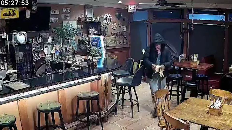 The suspect took 80 per cent of the liquor at Lucky's Smokehouse on Oct. 7, 2025, according to owner Li Mo, and then stole more the next day.