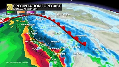 Baron - BC precipitation Monday afternoon - Dec 4