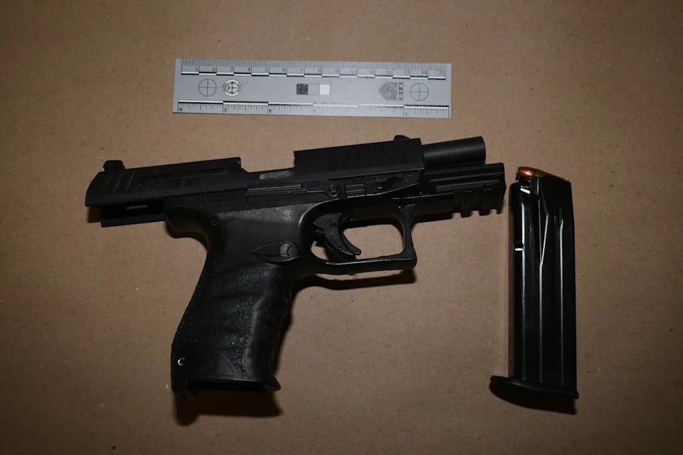 Investigators say this gun was seized as part of the investigation. (Toronto Police Service)