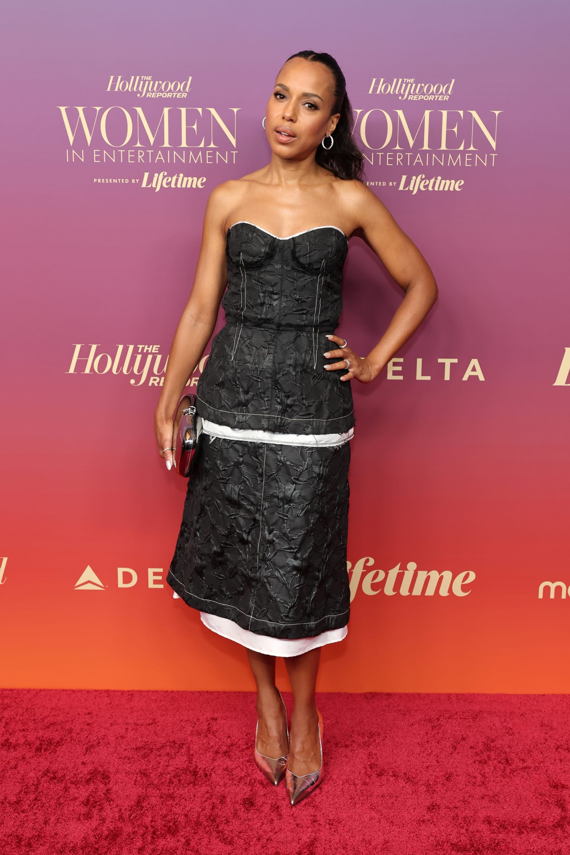 إطلالة الممثّلة الأمريكيّة كيرس واشنطن في الحفل.