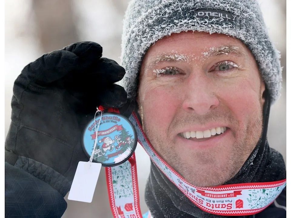 It was a pretty frosty morning for the runners.