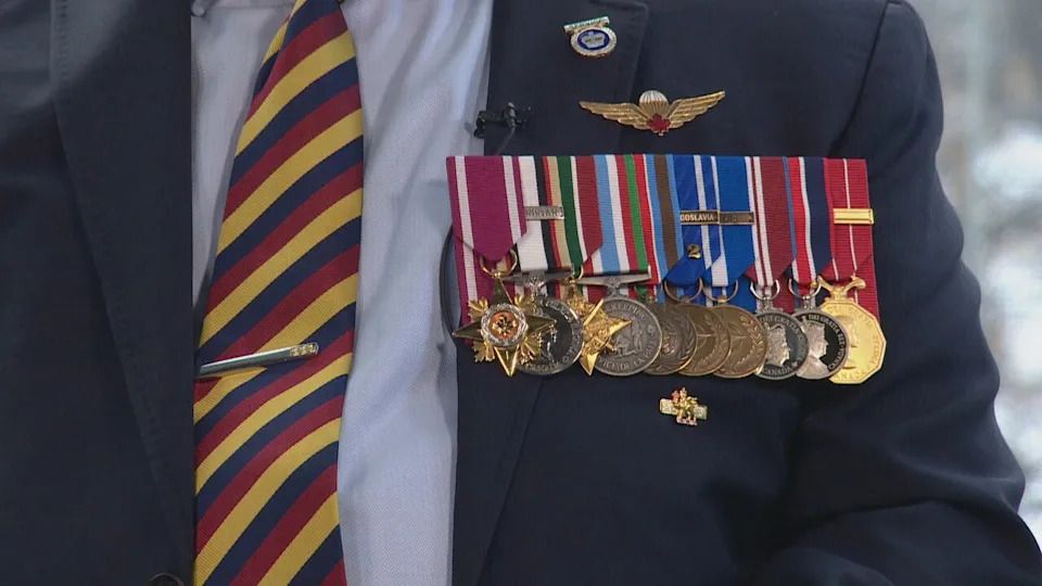 William MacDonald of Regina, who retired as a master warrant officer in 2015, previously received the Star of Military Valour (left), the second-highest decoration for a member of the Canadian Armed Forces.