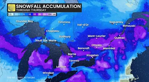 Baron - Quebec snowfall - Dec 8