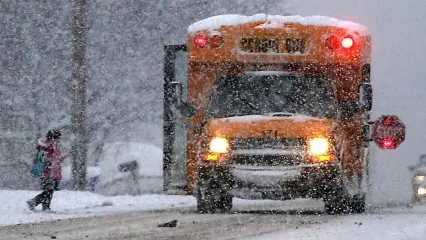 Catholic and public school kids in Middlesex, Oxford, Elgin counties and the Red Zone are staying home Wednesday. (The Associated Press - image credit)