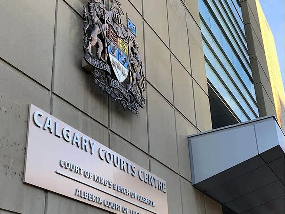 Update exterior signage is shown outside the Calgary Cou=ts Centre in downtown Calgary on November 10/ 23. The signage at the courthouse reflect sthe name changes of King’s Bench and Alberta Court of Justice. Kevin Martin/Postmedia