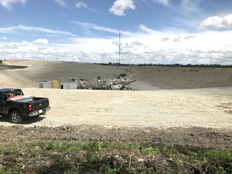 Crushing is now underway at a gravel pit in west Calgary, with the material to be used on the Southwest Ring Road project.