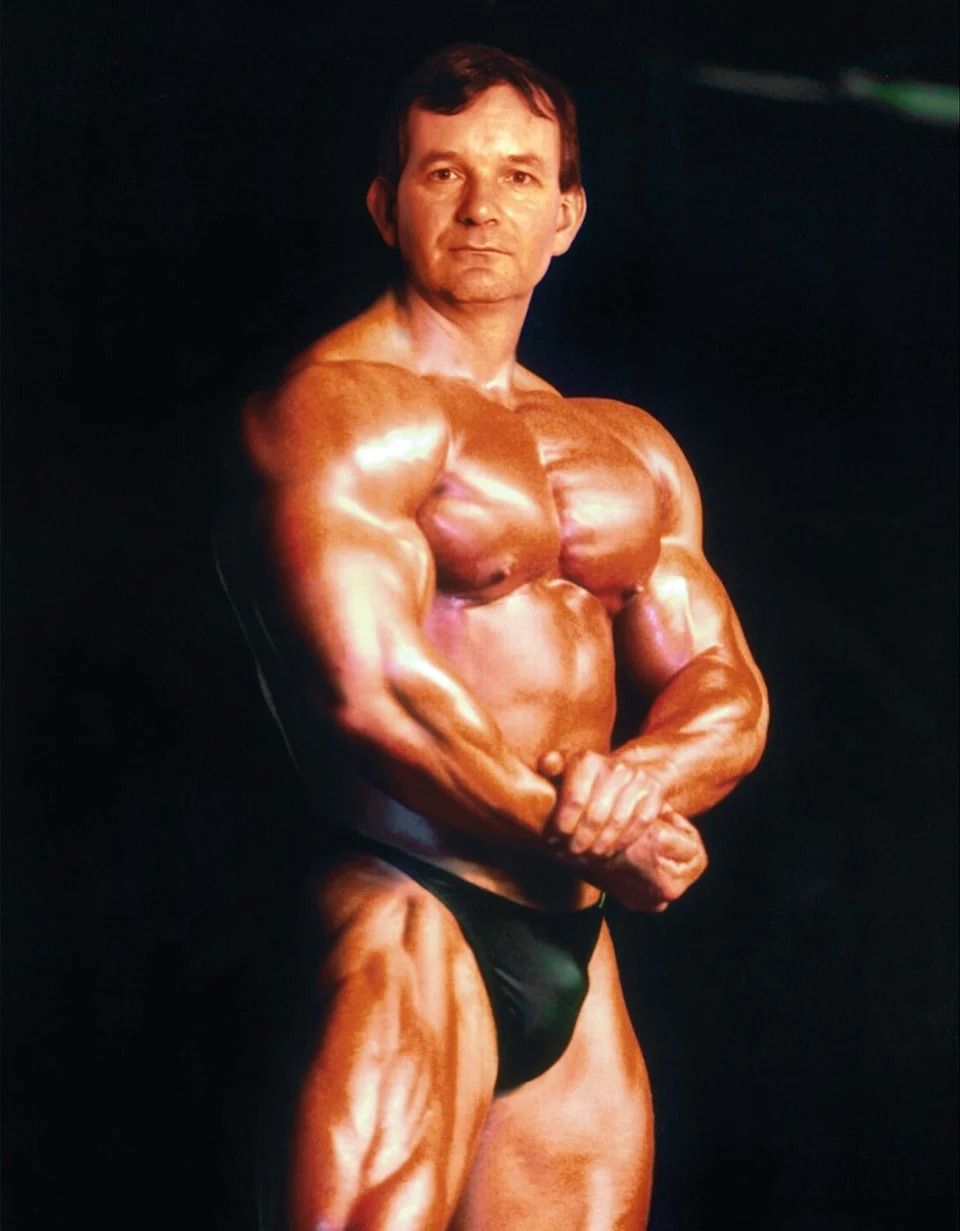 Muscled up Martin: Parr used humour and wit to great effect