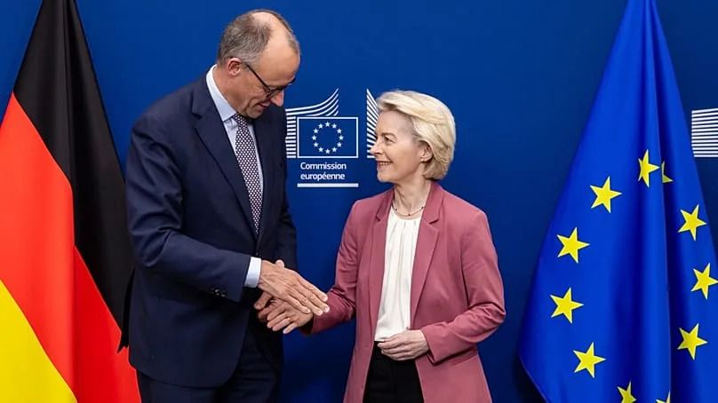 Friedrich Merz and Ursula von der Leyen.