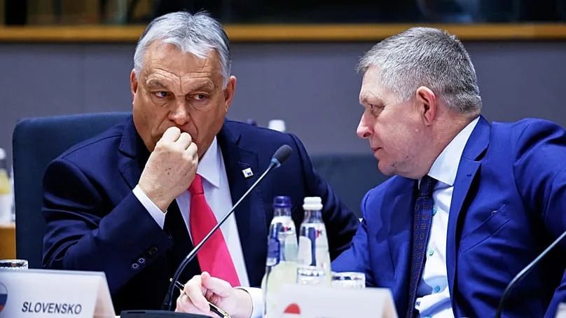 Viktor Orbán and Robert Fico.