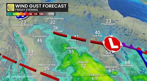Baron - Friday evening winds Prairies - Dec 19