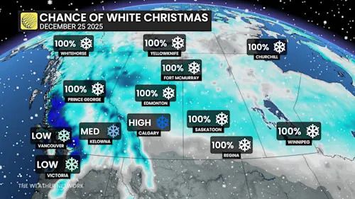 White Christmas Dec 18 2025 Western Canada