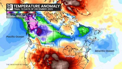 December 2025 Temperature Anomaly Final 10 Days