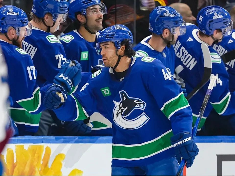 Unrestricted free agent winger Kiefer Sherwood leads the Canucks in goals. hits and trade speculation