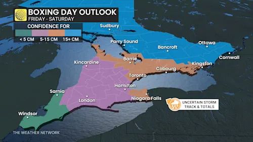 Baron - Boxing Day outlook and impacts in Ontario - Dec 23