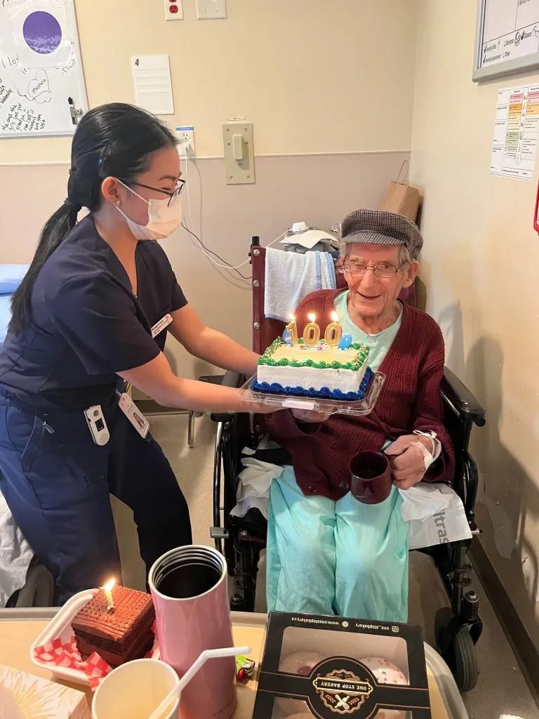 Irv Radatzke celebrated his 100th birthday on Nov. 13 at Royal Columbian Hospital.