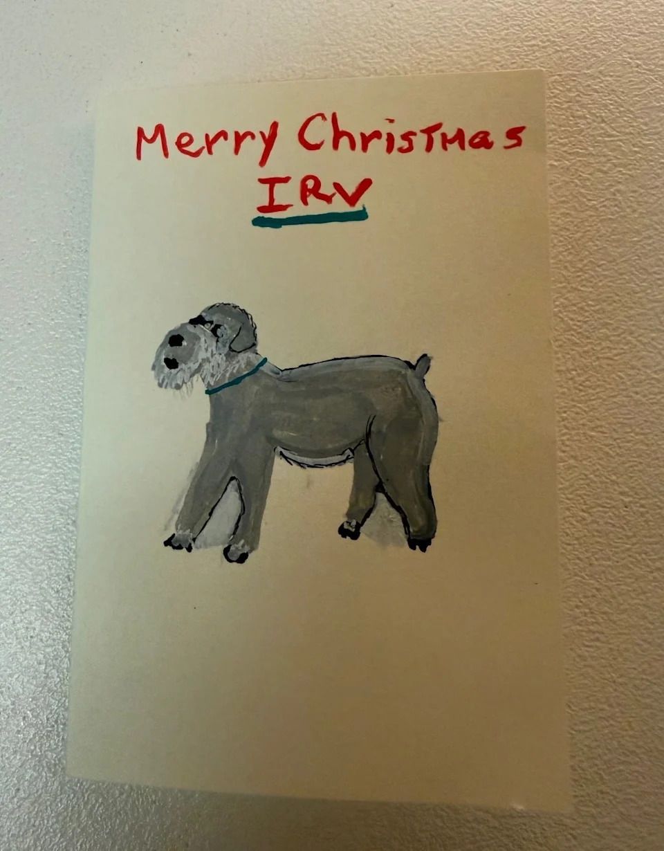 Many of the cards to Radatzke features photos or drawings of dogs.