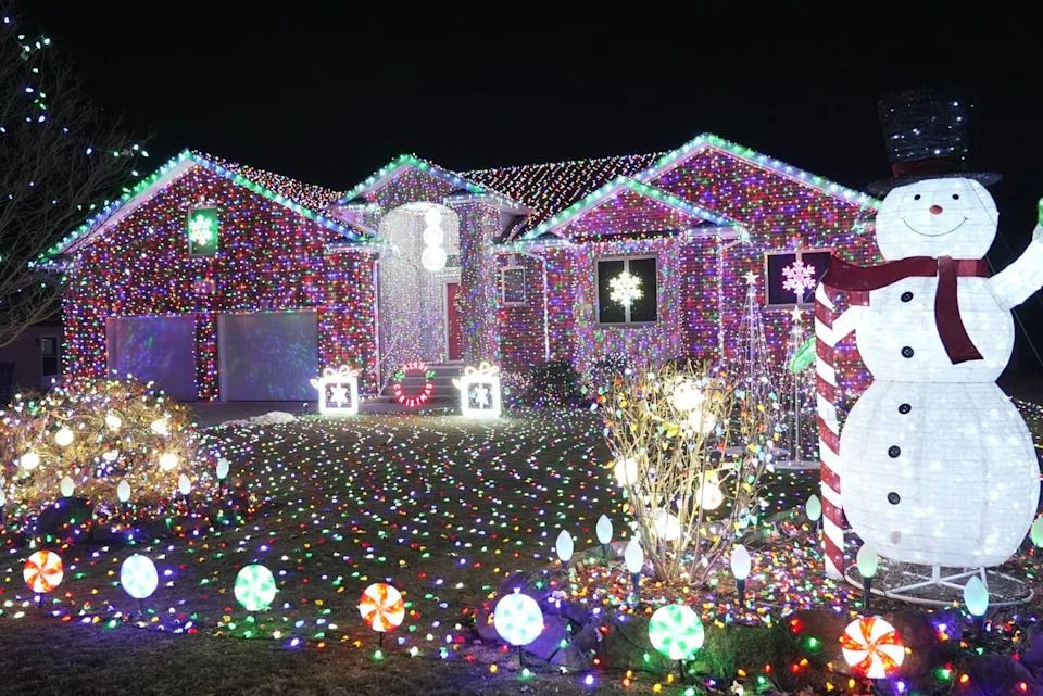 A home on Bouffard Road in LaSalle glows with Christmas lights as residents across Windsor-Essex decorate for the holiday season.