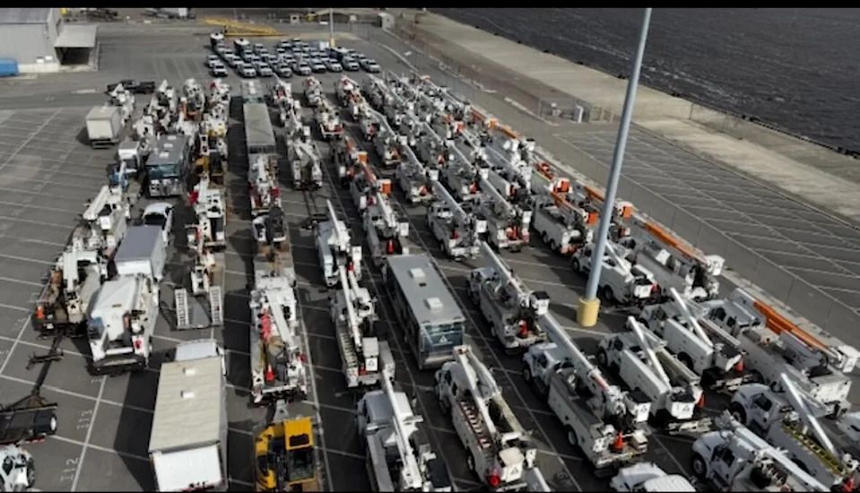 While Greystone workers flew to Jamaica, trucks and other equipment are making the trip by ship, leaving from Florida.