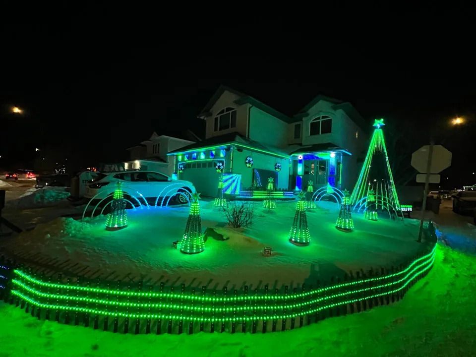 Chloe Allen says the family will continue putting up elaborate Christmas displays after the death of her father Trevor Allen, who started the tradition in 2018. Dec. 23, 2025.