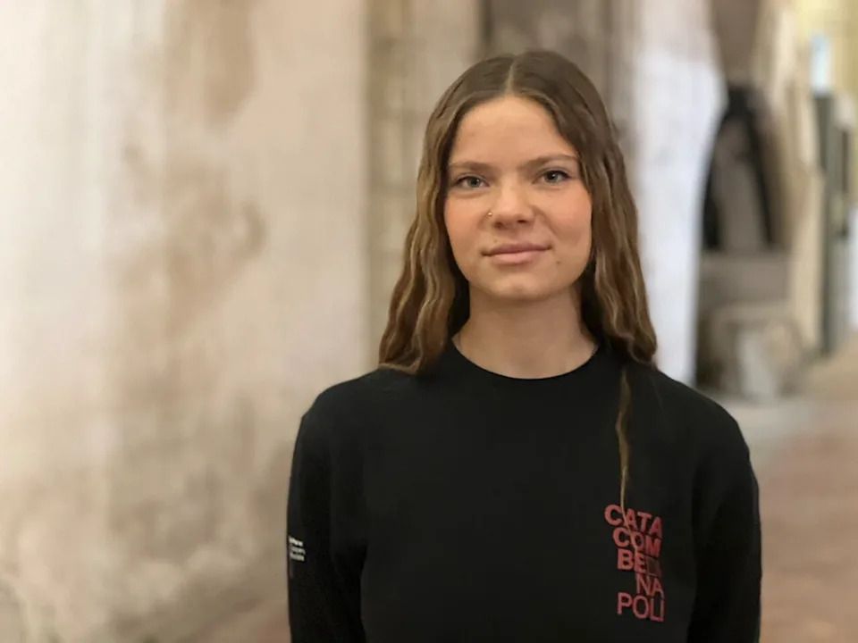 Giada Colasurdo is a guide for the Catacombs of San Gennaro in Naples, Italay. She grew up in the wealthier Capodimonte neighbourhood that was cut off from the Rione Sanità neighbourhood by construction of a bridge 200 years ago.