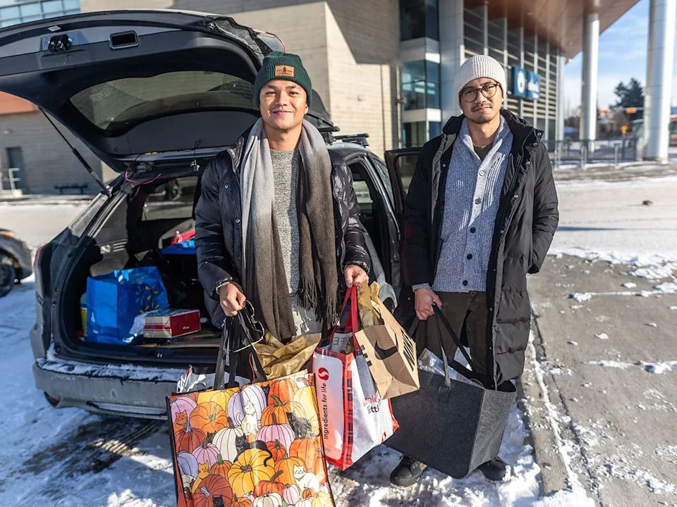 Ace Antonio and Robert Duran were giving out gifts to Calgary’s homeless population on Christmas Day, Thursday, Dec. 25, 2025. Antonio started the project, dubbed Search for the Homeless on Christmas Day, in Ontario in the ’00s before moving to Alberta and continuing his volunteerism here. Beyond just giving them material items, Antonio makes an effort to speak with the people he meets, to make them feel seen and heard.