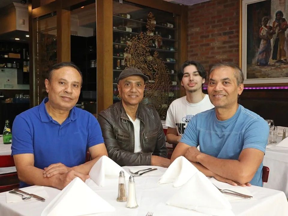 Left to right, Shahab Uddin, Gias “Salim” Uddin, Ali Jean-Guy Uddin and Ashraf Uddin are the co-owners of Shafali Restaurant, which closed Aug. 31, after almost three decades in business.