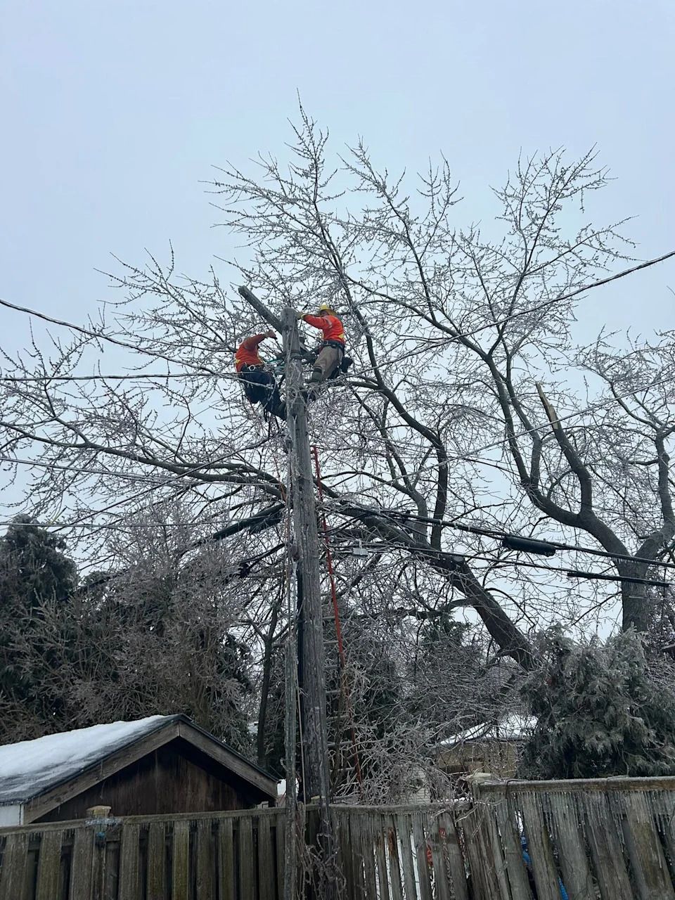 London Hydro says outages across the city have decreased to just a few individual customers, and crews are working to get power restored.