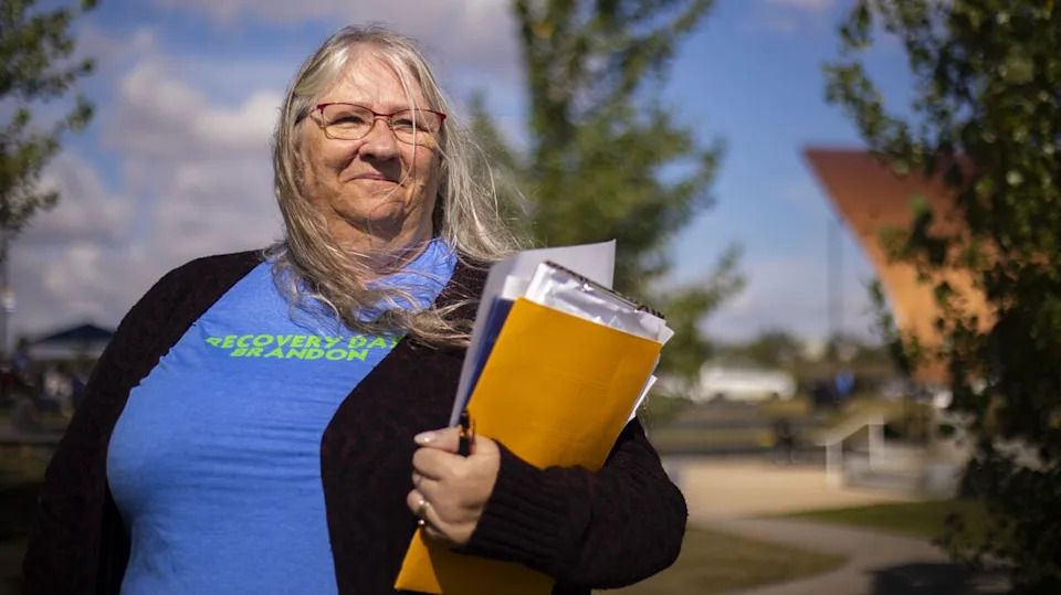 Antoinette Gravel-Ouellette at the Recovery Day Brandon on Saturday, Sept. 21, 2024.