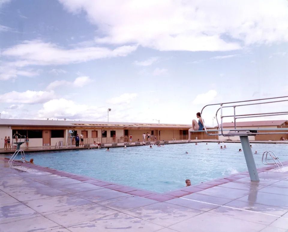 George Ward Pool is seen in this archive photo (1048-0458) taken when the pool first opened in 1965 in Saskatoon, Sask.