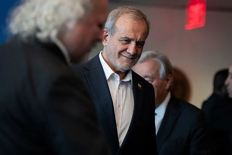 Iran’s President Masoud Pezeshkian attends the United Nations General Assembly in New York, 25 September, 2025