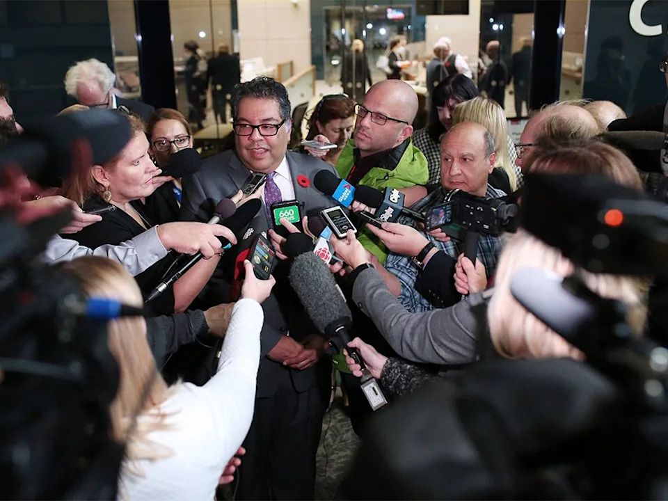 Then Calgary Mayor Naheed Nenshi on Tuesday October 30, 2018.