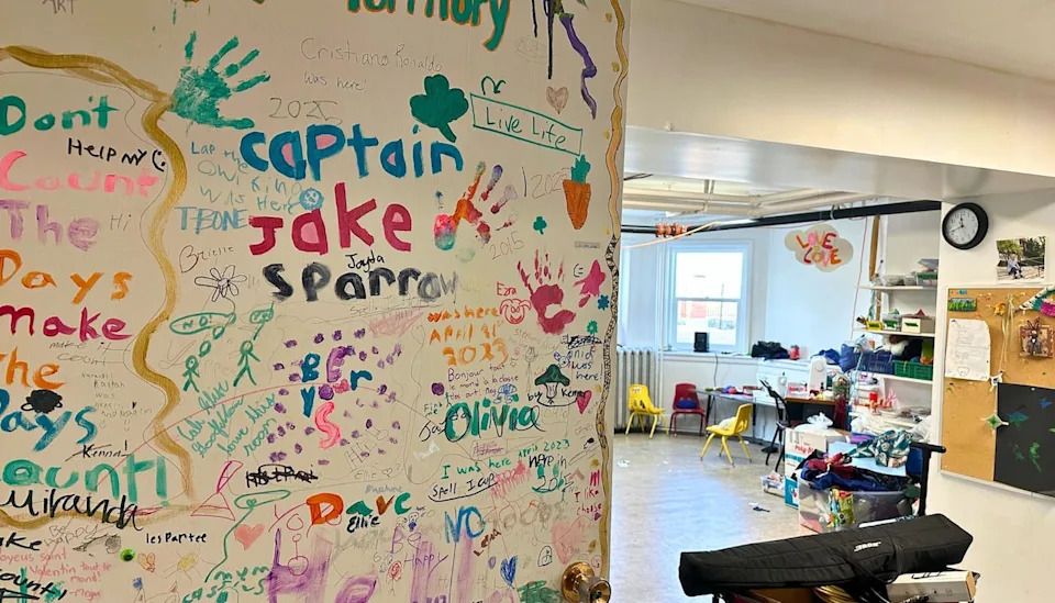 The Lebel Mansion has a children's studio space in the basement where a core group of kids can pursue their own creative projects.