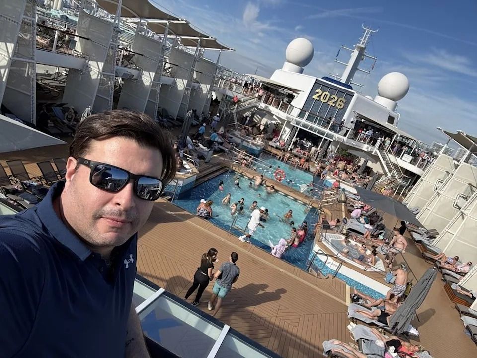 Michael Angeletti on a cruise to celebrate George Springer’s playoff home run. SUPPLIED/TORONTO SUN