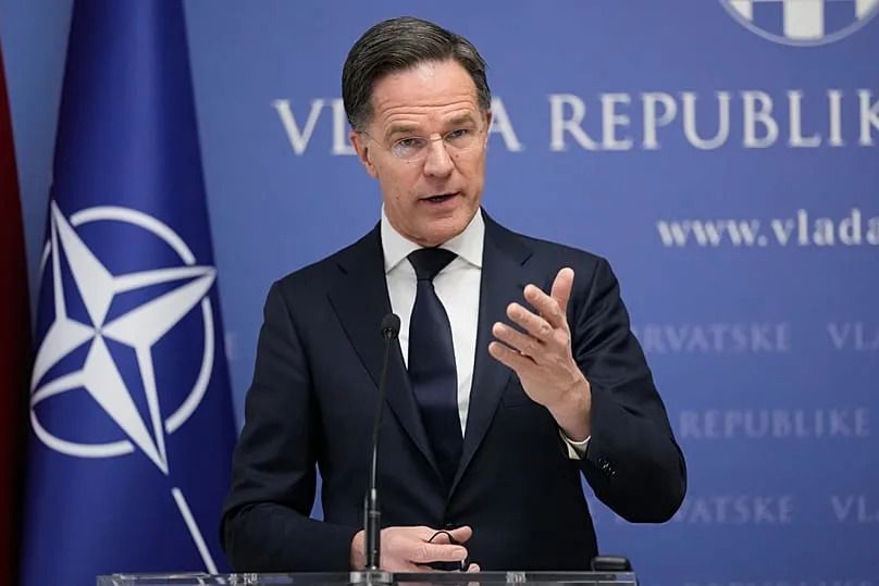 NATO Secretary General Mark Rutte attends a news conference in Zagreb, 12 January, 2026