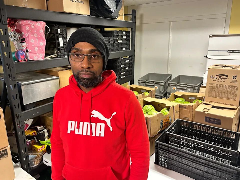 Garth Soso is the founder and director of Soso World Ministries. His organization currently operates three major food banks and 13 pantry programs throughout Scarborough. (Michael Smee/CBC)