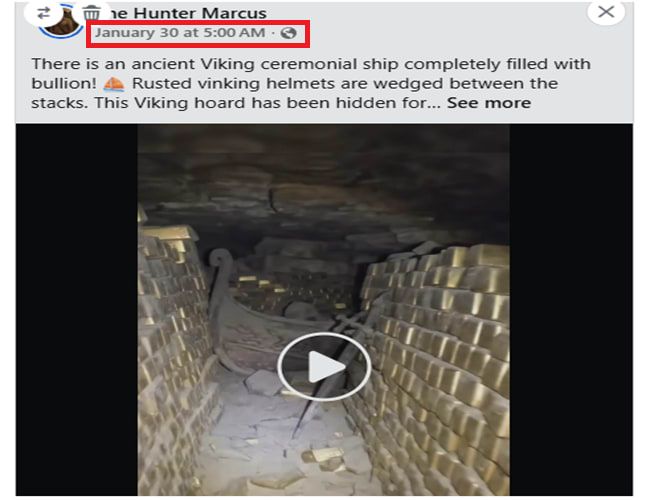 الفيديو وقت نشره للمرة الأولى في صفحة عبر فيسبوك - 30 يناير/كانون الثاني 2026