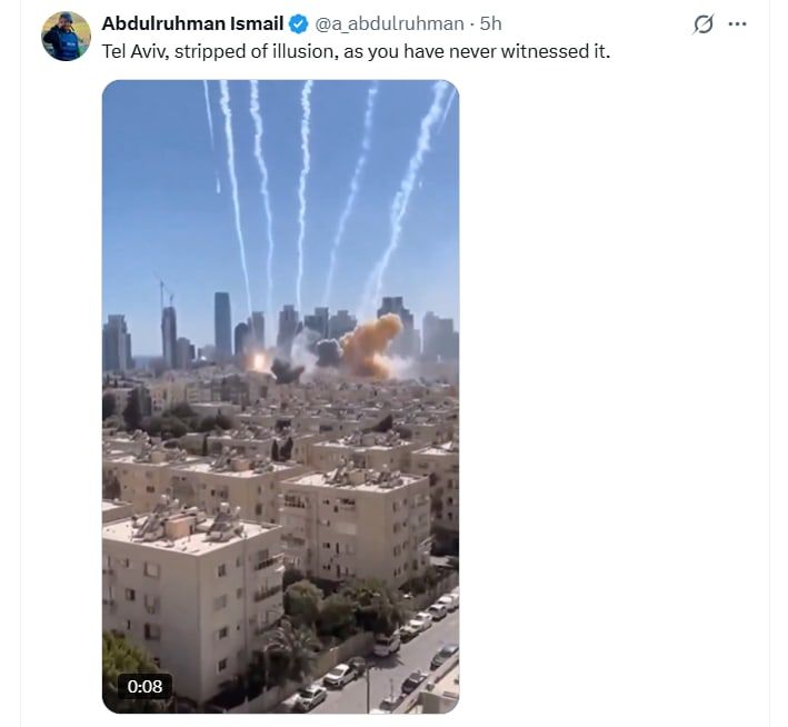 لقطة شاشة لمنشور يحتوي الفيديو الزائف