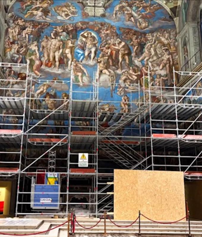 تقنية غريبة لتنظيف وترميم أحد أشهر أعمال مايكل أنجلو الفنية.. ما هي؟