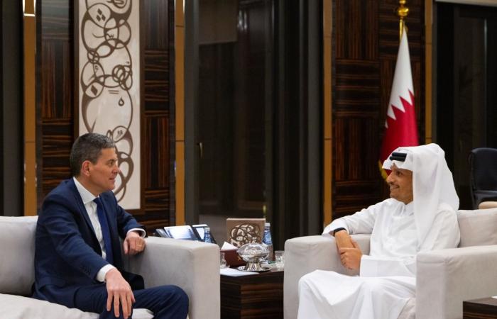 رئيس مجلس الوزراء وزير الخارجية يستقبل الرئيس والمدير التنفيذي للجنة الإنقاذ الدولية