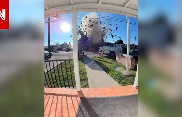 متابعة: كاميرا مراقبة ترصد لحظة انفجار خط غاز في كاليفورنيا