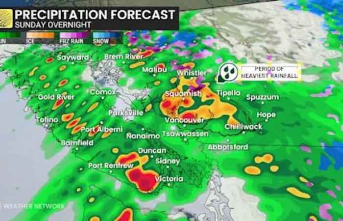 Flood
      and
      wind
      threat
      in
      B.C.
      with
      incoming
      pineapple
      express