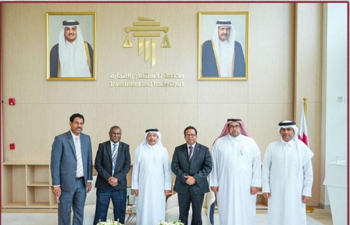 محكمة الاستثمار والتجارة تستقبل وفدا قضائيا من بابوا غينيا الجديدة