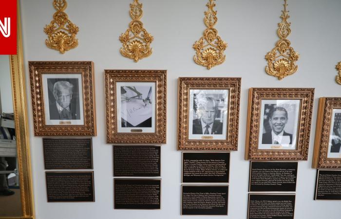 متابعة: تعليق لوحات بـ"أوصاف لاذعة" في "ممشى الرؤساء" بالبيت الأبيض.. ماذا كُتب عن ترامب وبايدن وأوباما؟