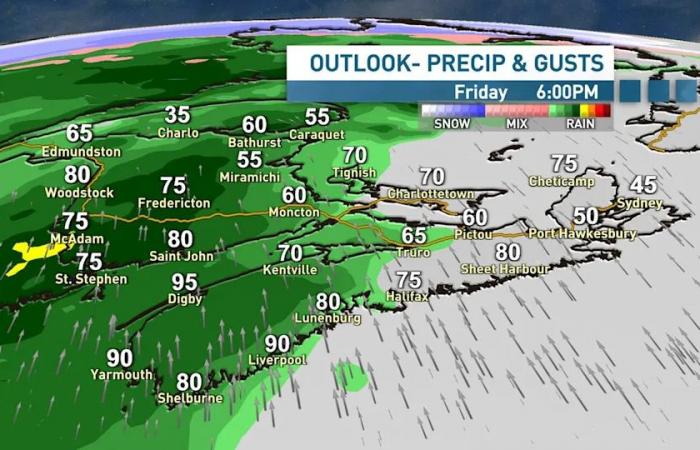 Storm
      to
      bring
      high
      winds
      and
      potential
      power
      outages
      to
      Maritimes