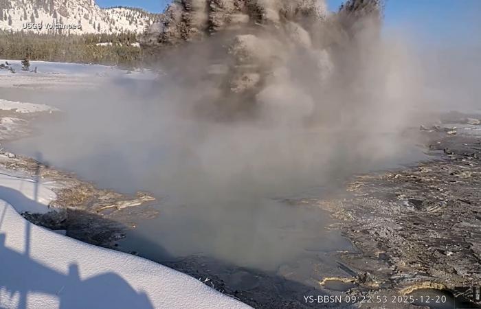 انفجار حوض حراري في منتزه يلوستون الوطني يفاجئ السيّاح وكاميرات توثّق اللحظة