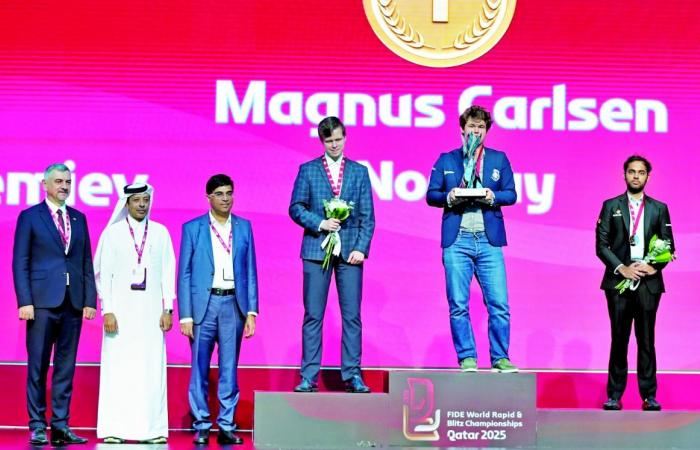 النرويجي كارلسن بطلاً لمونديال الشطرنج الخاطف