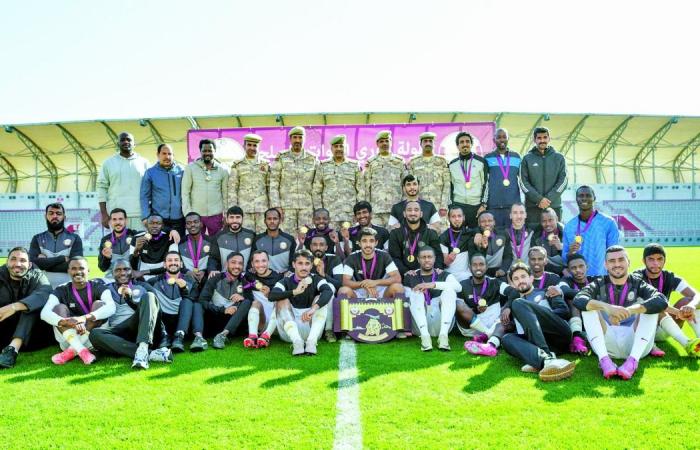 اختتام بطولة دوري القوات المسلحة لكرة القدم
